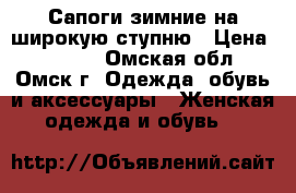 Сапоги зимние на широкую ступню › Цена ­ 4 000 - Омская обл., Омск г. Одежда, обувь и аксессуары » Женская одежда и обувь   